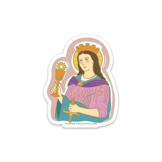 Saint Barbara Sticker - We Are Saints