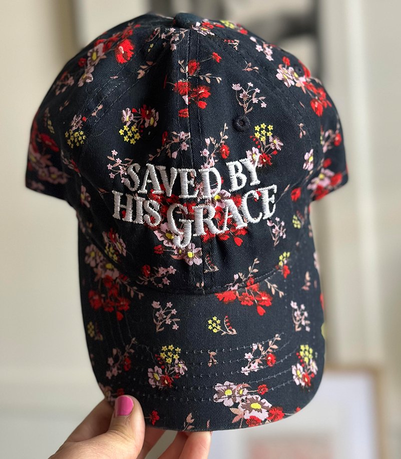 Saved By His Grace Hat - We Are Saints